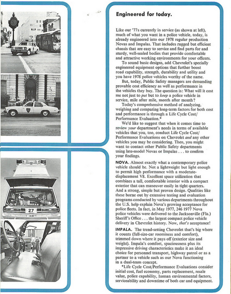 Image of the 1978 Nova Police Brochure page 3